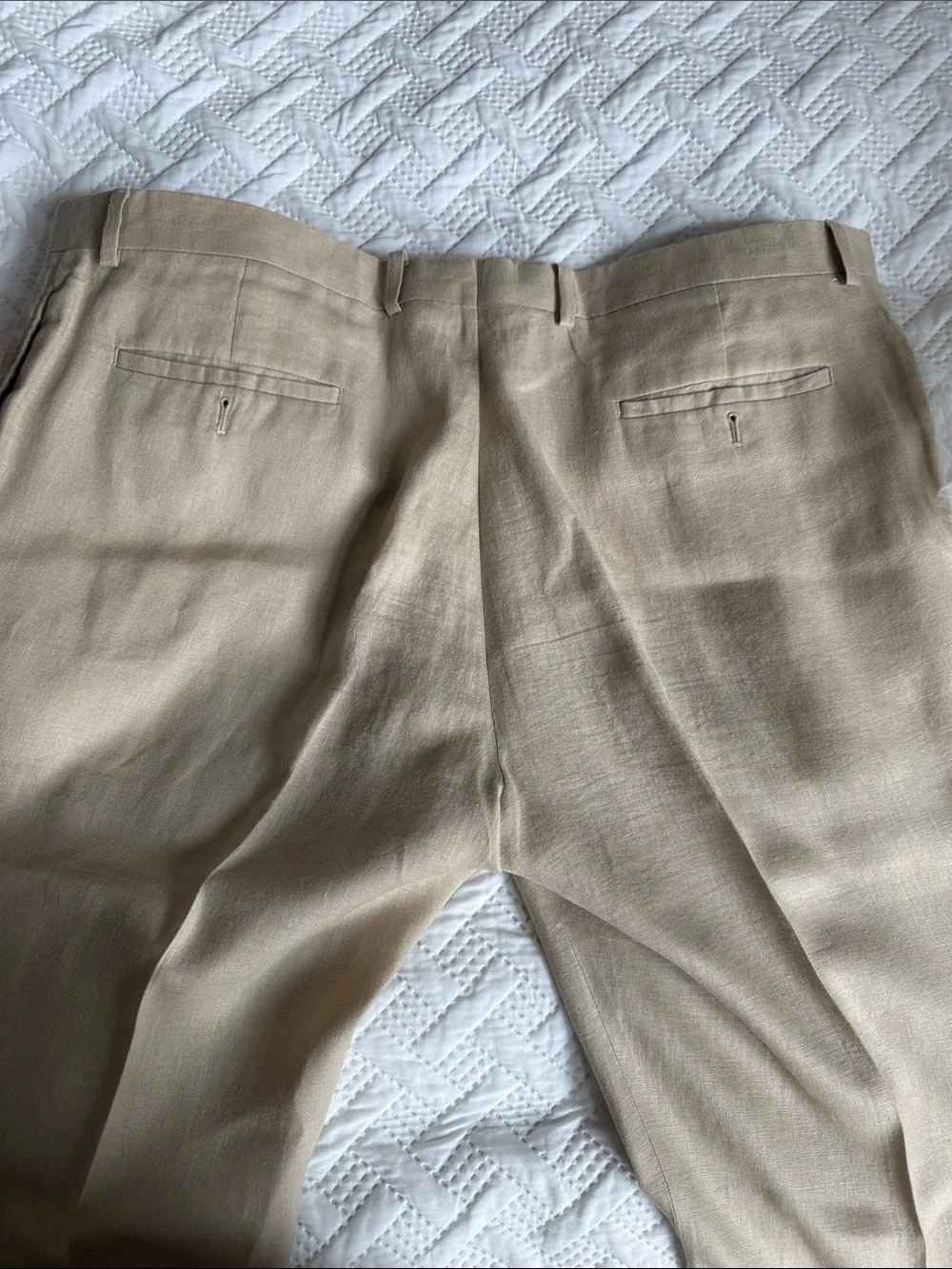 Pronto Uomo Light Beige Flat-Front Chinos